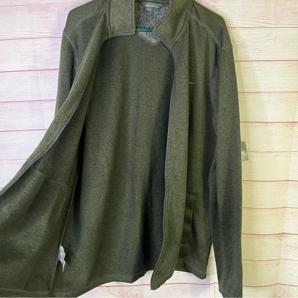 Eddie Bauer NEW Mr. Radiator‎ Full Zipper Fleece Jacket Size Large
